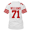 Trent Williams 71 San Francisco 49ers Super Bowl LVIII All Over Print T-shirt - White