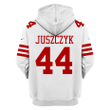 Kyle Juszczyk 44 San Francisco 49ers Super Bowl LVIII All Over Printed Pullover Hoodie - White