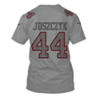 Kyle Juszczyk 44 San Francisco 49ers Super Bowl LVIII All Over Print T-shirt - Gray