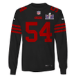 Fred Warner 54 San Francisco 49ers Super Bowl LVIII 3D Long Sleeve - Black
