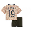 Lee Kang In 19 Paris Saint-Germain 2023/24 Fourth YOUTH Kit Jersey - Tan