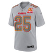 Clyde Edwards-Helaire 25 Kansas City Chiefs Super Bowl LVIII Champions 4X Atmosphere Fashion Game Men Jersey - Gray