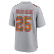 Clyde Edwards-Helaire 25 Kansas City Chiefs Super Bowl LVIII Champions 4X Atmosphere Fashion Game Men Jersey - Gray