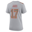 Richie James 17 Kansas City Chiefs Super Bowl LVIII Champions 4X Atmosphere Fashion Game Women Jersey - Gray