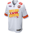 Kansas City Chiefs Super Bowl LVIII Champions Iconic Victory Game Custom Men Jersey - White