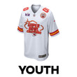 Kansas City Chiefs Super Bowl LVIII Champions Locker Room Trophy Collection Game YOUTH Jersey - White