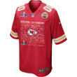 Kansas City Chiefs Super Bowl LVIII Champions Roster Autograph Signing Game Custom Men Jersey - Scarlet