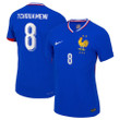 Tchouameni 8 France 2024/25 Men Match Home Jersey - Blue