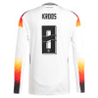 Toni Kroos 8 Germany National Team 2024 Home Long Sleeve Men Jersey - White