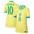 Neymar Jr. 10 Brazil National Team 2024 Home Stadium YOUTH Jersey - Yellow