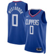 Russell Westbrook 0 Los Angeles Clippers Unisex Swingman Jersey - Icon Edition - Blue