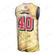 WrestleMania 40 Basketball Jersey All Over Printed - Men, Yellow