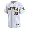 Milwaukee Brewers Alternate Limited Custom Men Jersey - White
