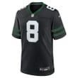 Aaron Rodgers 8 New York Jets Alternate Game Men Jersey - Legacy Black