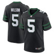 Garrett Wilson 5 New York Jets Alternate Game Men Jersey - Legacy Black
