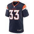 Javonte Williams 33 Denver Broncos Alternate Game Men Jersey - Navy