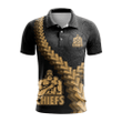 Super Rugby Gallagher Chiefs Special Design Custom Printed Polo Shirt - Black Gold