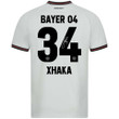 Granit Xhaka 34 Signed Bayer 04 Leverkusen Away Men Jersey - White