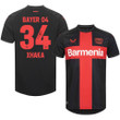 Granit Xhaka 34 Signed Bayer 04 Leverkusen Home Men Jersey - Black