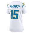 Ladd McConkey 15 Los Angeles Chargers Women's Game Jersey - White