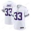 Aaron Jones 33 Minnesota Vikings Alternate Game Men Jersey - White