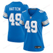 Hogan Hatten 49 Detroit Lions Women's Game Jersey - Blue