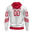 Detroit Red Wings Special Whiteout Custom All Over Printed Pullover Hoodie - White