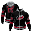 Carolina Hurricanes Special Blackout Design Custom 3D Printed Zip Hoodie - Black