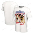 Women's USA Basketball Unisex 2024 Summer Olympics Gold Medal Team Caricature T-Shirt - White
