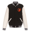 Baltimore Orioles Reversible Fleece Full-Snap Jacket - Men's Black