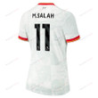 Mohamed Salah 11 Liverpool 2024/25 Third Women Jersey - White