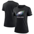 Philadelphia Eagles 2024 Women's Crucial Catch Tri-Blend T-Shirt - Black