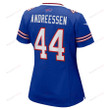 Joe Andreessen 44 Buffalo Bills Women's Game Jersey - Royal
