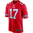 Josh Allen 17 Buffalo Bills Alternate Game Player Men Jersey - Red