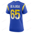 David Olajiga 65 Los Angeles Rams Women's Game Jersey - Royal