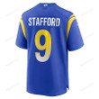 Matthew Stafford 9 Los Angeles Rams Game Men Jersey - Royal