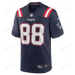Jaheim Bell 88 New England Patriots Game Men Jersey - Navy