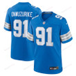 Levi Onwuzurike 91 Detroit Lions Team Game Men Jersey - Blue