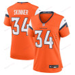 JL Skinner 34 Denver Broncos Women Team Game Jersey - Orange