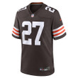D'Onta Foreman 27 Cleveland Browns Team Game Men Jersey - Brown