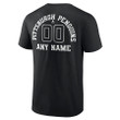 Pittsburgh Penguins Personalized Name & Number Monochrome T-Shirt - Black