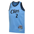 Kawhi Leonard 2 LA Clippers 2024/25 Swingman Player YOUTH Jersey - City Edition - Light Blue