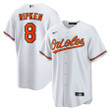 Cal Ripken Jr. 8 Baltimore Orioles Throwback Player Men Jersey - White