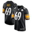 Domenique Davis 69 Pittsburgh Steelers Game Men Jersey - Black