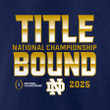 Notre Dame Fighting Irish College Football Playoff 2025 National Championship Game Dream Success T-Shirt - Navy
