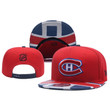 Montreal Canadiens Big Logo Embroidered Snapback Hat - Red