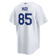 Dustin May 85 Los Angeles Dodgers Home Men Jersey - White
