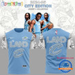 Cleveland Cavaliers Limited Edition Museum Of Art All Over Printed T-shirt - Light Blue