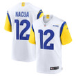 Puka Nacua 12 Los Angeles Rams Youth Game Player Jersey - White