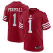 Ricky Pearsall 1 San Francisco 49ers Team Game Men Jersey - Scarlet